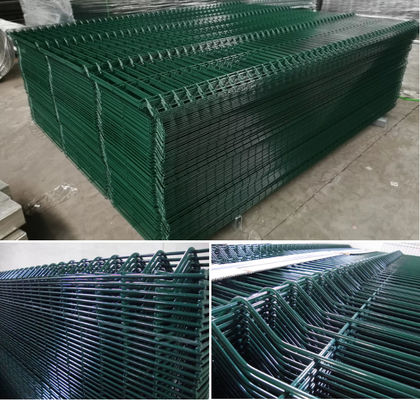 Pvc Coated Panel Curved Steel Fence Peach Post For Garden