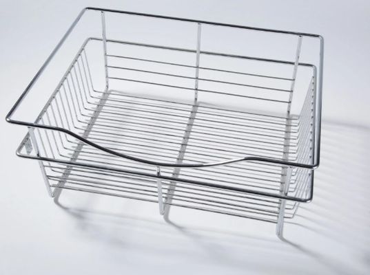 Custom Drainer 316 Stainless Steel Wire Basket Tray For Kitchen Cabinets