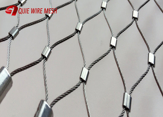 7x7 Stainless Steel Rope Mesh Construction Metal Inox Cable Weather Resistant