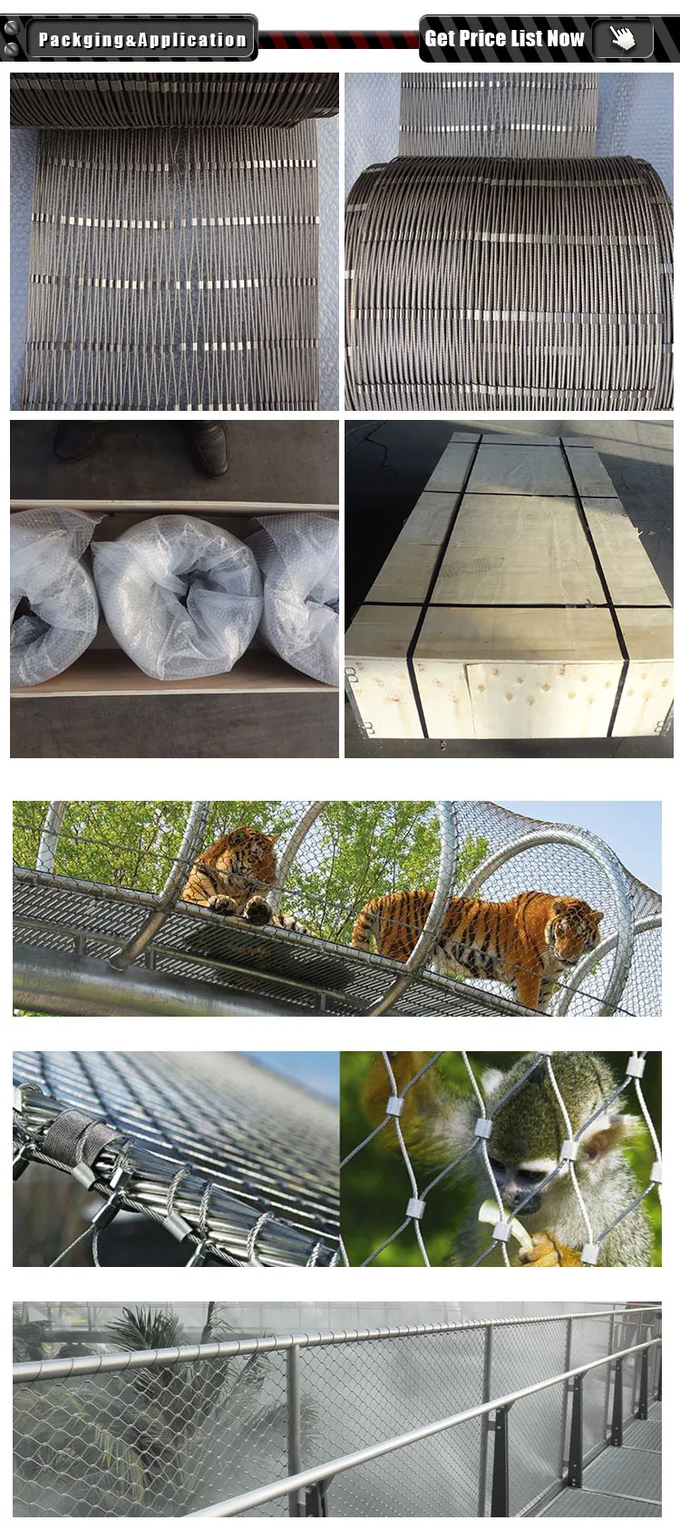 304L 316L Flexible Stainless Steel Cable Rope Netting for Safety Net  Security Fence Mesh Impact Resistant Bridge Protection Net Decorative Wire  Mesh - China Stainless Steel Rope Mesh and Zoo Wire Mesh